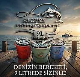 AL-003 / 9L renkli süzgeçli eko balıkçı kovası