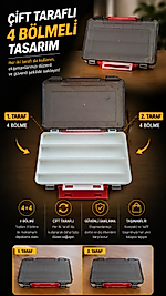 AL-016 ÇİFT TARAFLI 8 BÖLMELİ MALZEME KUTUSU