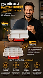 AL-015 ÇİFT TARAFLİ ÇOK BÖLMELİ MALZEME KUTUSU
